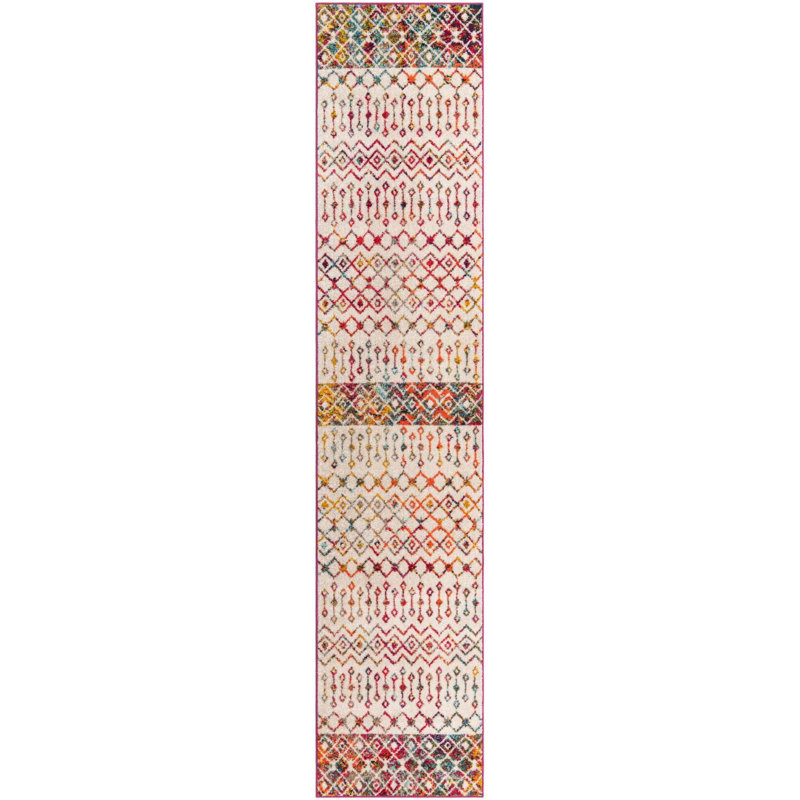 Abstract Indoor Rug, Runner 2'7" x 12'