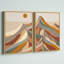 «Mid Century Modern Mountains» par Rachel Lee, ensemble de 3 toiles encadrées