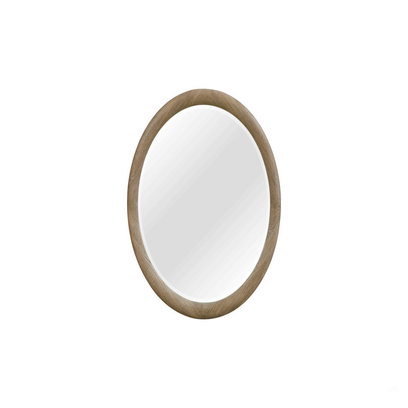 Miroir rond English Oak