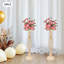 10 pièces porte-bougie sur pied en métal autoportant pour bouquets de fleurs pour réception de mariage