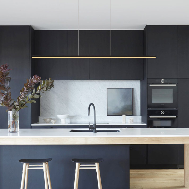 Popponesset 1-Light LED Dimmable Kitchen Island Linear Pendant