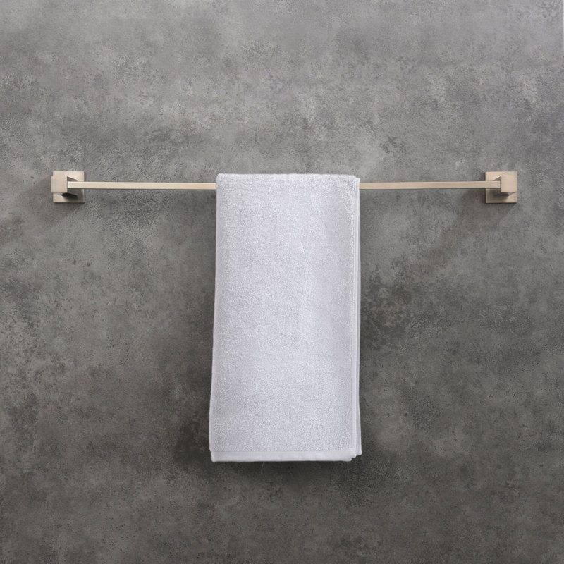Barre à serviettes murale 24 po, Nickel brossé
