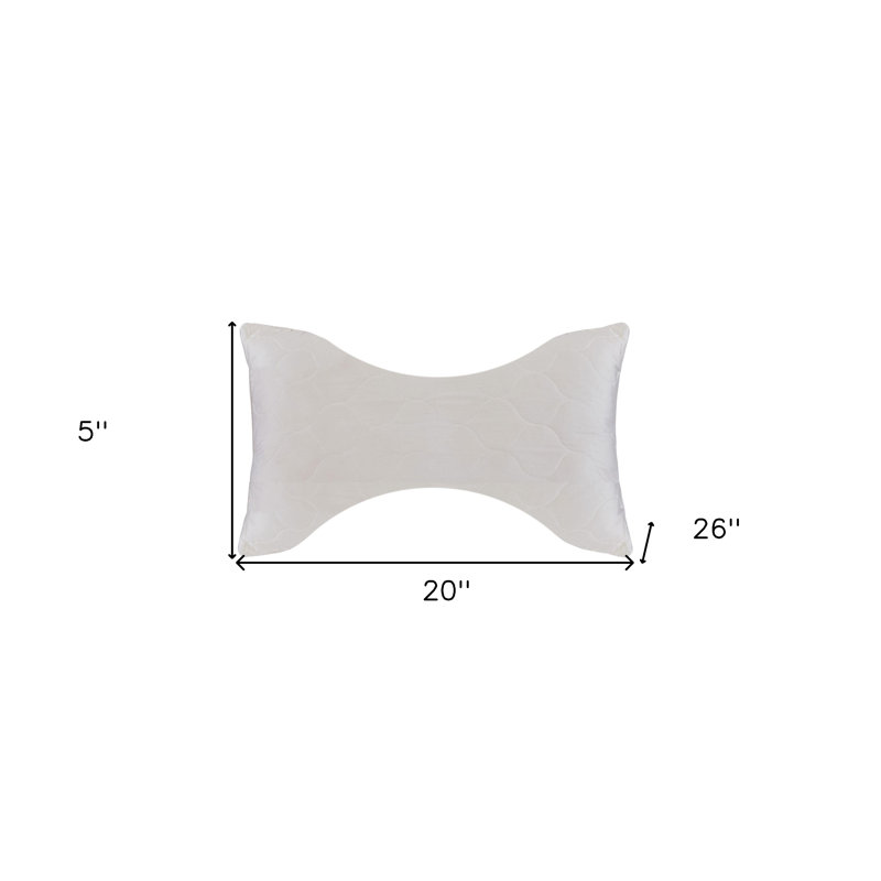 Oreiller hypoallergénique ergonomique en coton de taille standard