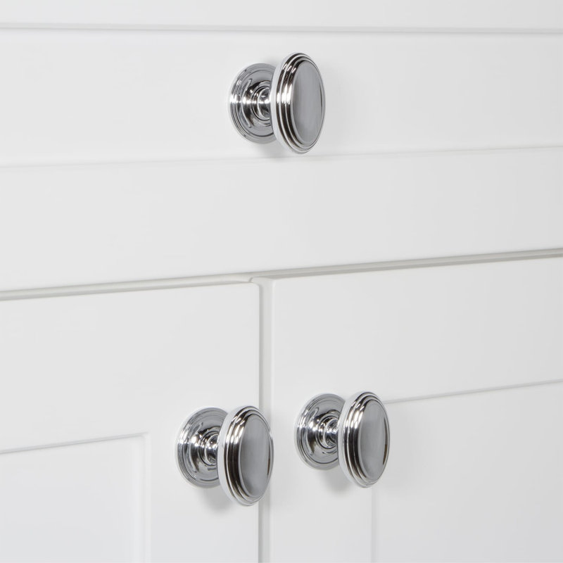 Anneau Cabinet Knob, Bright Chrome