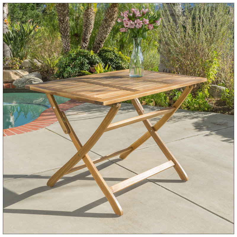 Table pliable Positano 43,5 po, Naturel