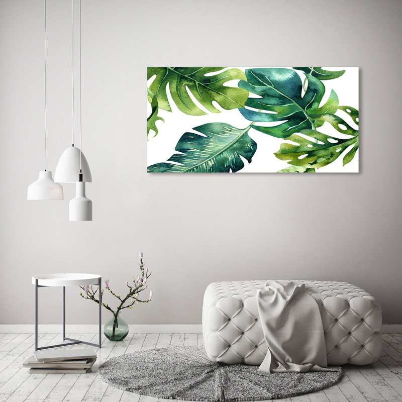 Tropical Leaves - Wrapped Canvas Print