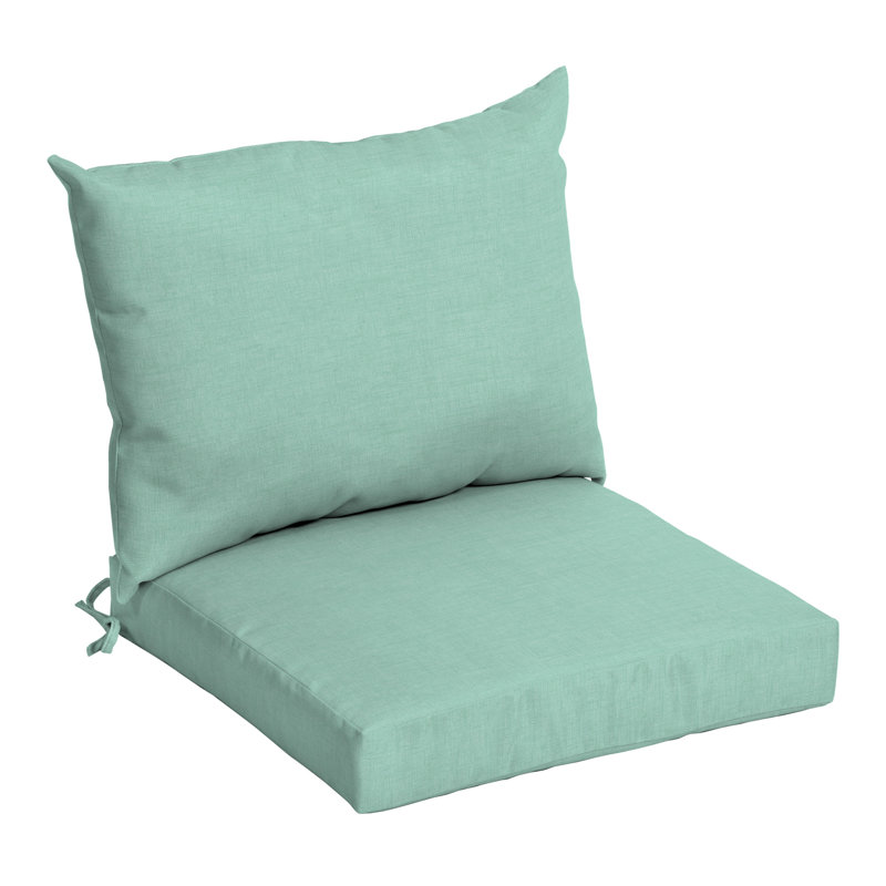 Coussin de chaise d'extérieur 4 po ARDEN, Turquoise couleur unie