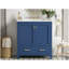 Meuble-lavabo de 30 po avec lavabo simple, meuble-lavabo encastré, armoire de rangement avec 2 portes et un tiroir, fermeture en douceur, rangement multifonctionnel, structure en bois massif-334361609