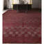 Hand-Knotted High-Quality Burgundy and Brown Area Rug