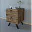 Table de chevet 2 tiroirs Tarpley en noyer
