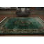 Tapis vert art déco vert 9 x 12