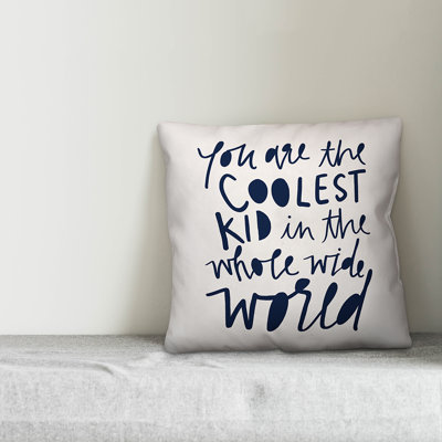 Coolest Kid Square Pillow Cover & Insert