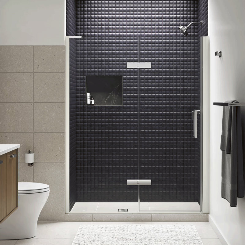 Composed Frameless Pivot Shower Door