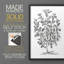Reproduction encadrée de qualité I - Premium de B&W Plant - prêt à être accroché - aucun clou requis - aucun clou requis-94726745-94726753