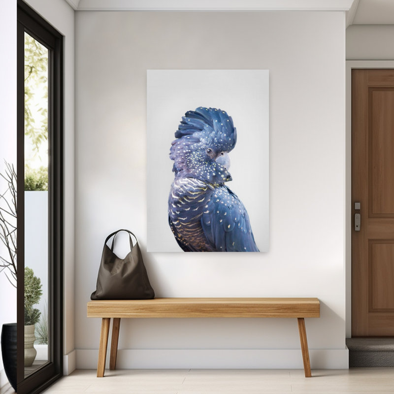 Black Cockatoo Contemporary Bird Wall Art Print by Kathrin Pienaar - Wrapped Canvas Print, 152.4cm H x 101.6cm W