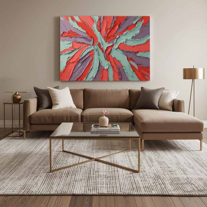 «Neo Expressionism 89», art mural sur toile bleue, H 11 po x l 14 po