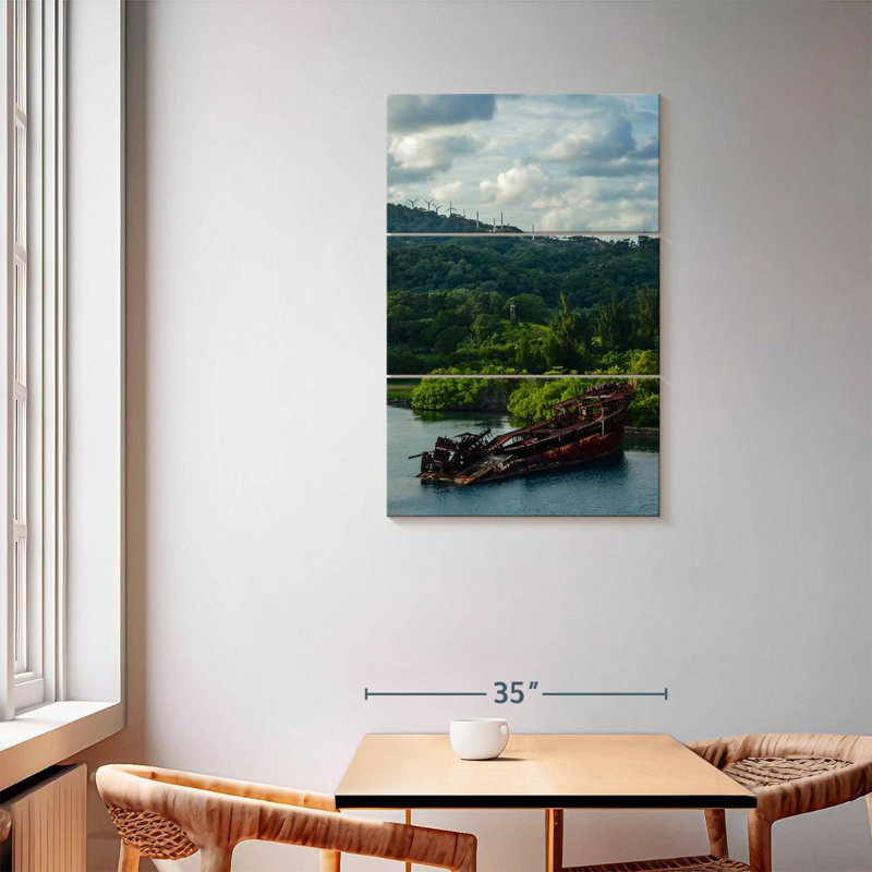 Mehar Honduras Shipwreck, 57" H x 36" W