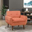 Chaise moderne avec dossier, siège décoratif haut en mousse, profondeur 22 po, hauteur des pieds 8,5 po-951729109