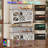 55.1" Farmhouse Kitchen Bar Sideboard With Wine Rack