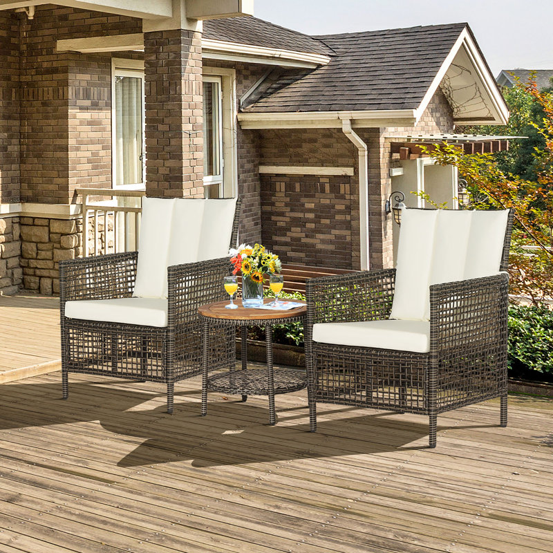 Carire 2 - Person Patio Conversation Set with Cushions