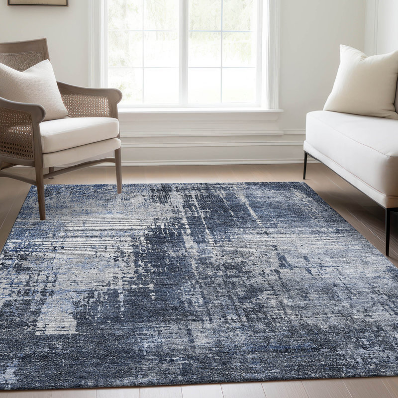 Tapis intérieur / extérieur rectangulaire avec envers antidérapant Lamanna, Rectangulaire 3 pi x 5 pi