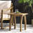 Natural Stained Wood End Table, 19x15 Inches, For Lawn And Bedroom Decor, Low - Maintenance Stained, Wood, Lawn, Maintenance,