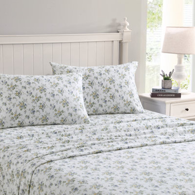 Laura Ashley Cotton Flannel Cozy Sheet Sets