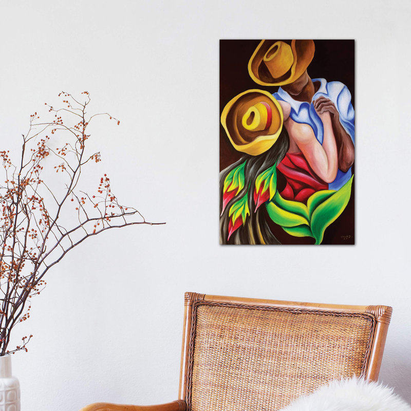 Dancing - Painting on Canvas, 101.6 cm H x 66.04 cm W x 3.175 cm D, No Frame