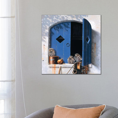Visiting Birds I 1 Piece Wrapped Canvas Wall Art