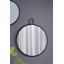 Miroir de 24 po x 27 po à cadre noir - pièce décorative contemporaine pour le salon, la chambre à coucher, le vestibule, le vestibule, rehausse la pièce avec un mur d'entrée naturel réfléchissant de conception minimaliste moderne, réfléchit pour illuminer