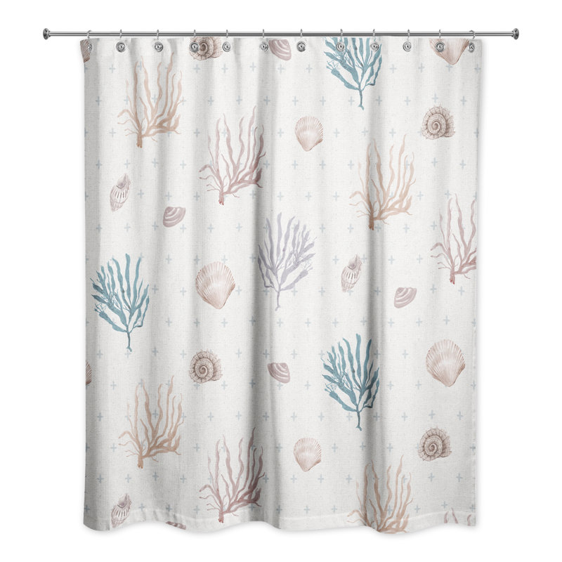 Arantxa Shower Curtain, Blue/White