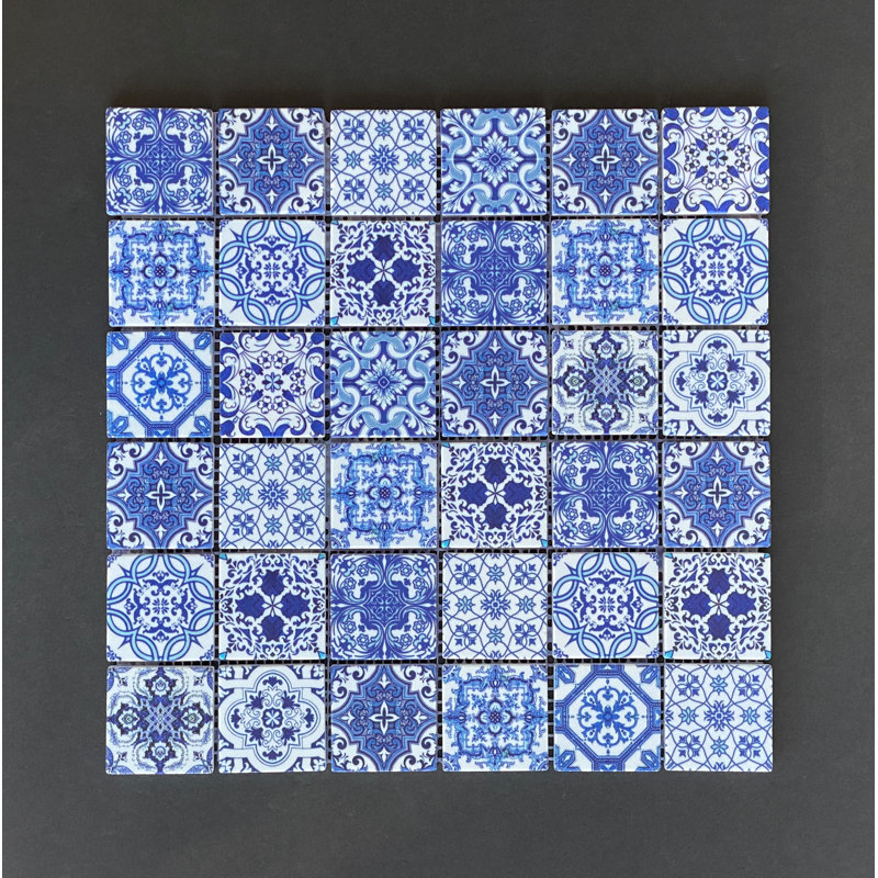 Inkjet 2" x 2" Marble Mosaic Tile