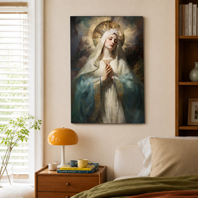 Fresco Virgin Mary Coronation Painting Poster