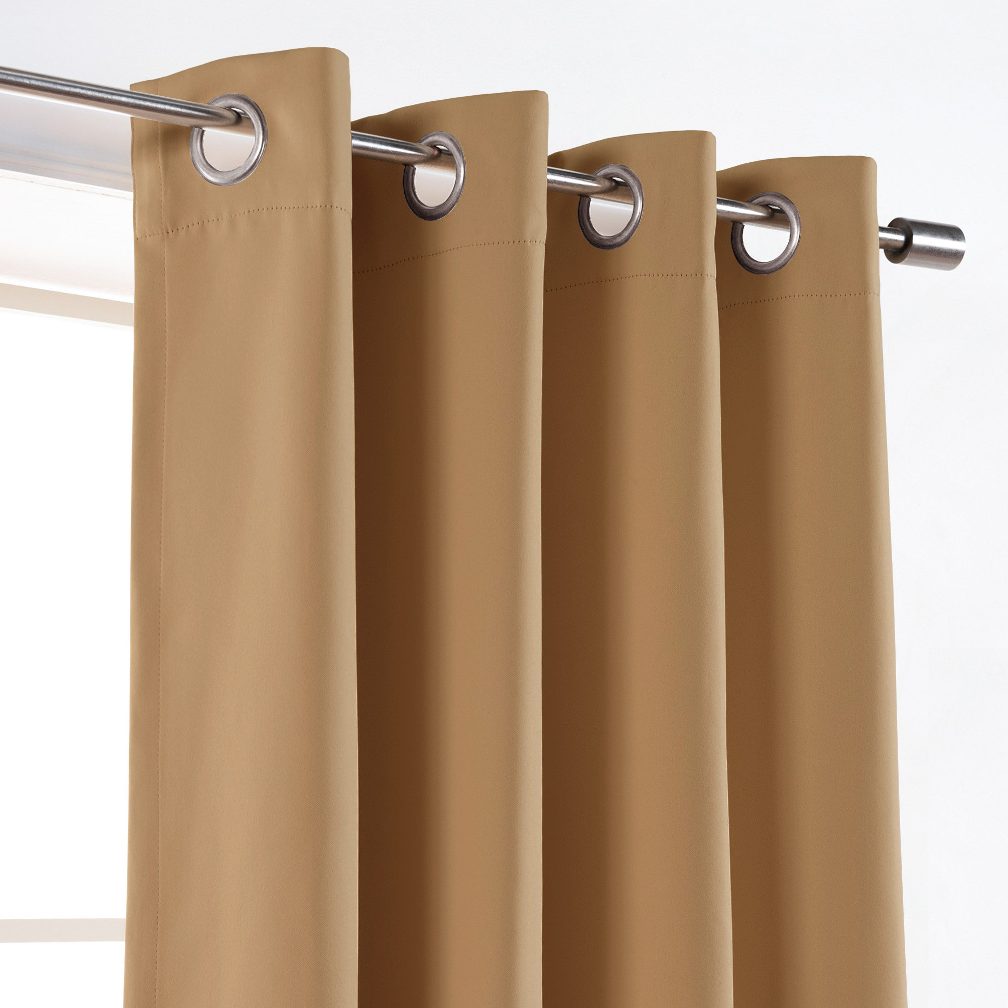 Schaeffer Blackout Curtain, Wheat, 52" W x 96" L