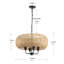 Luminaire suspendu rond en fer 4 lumières