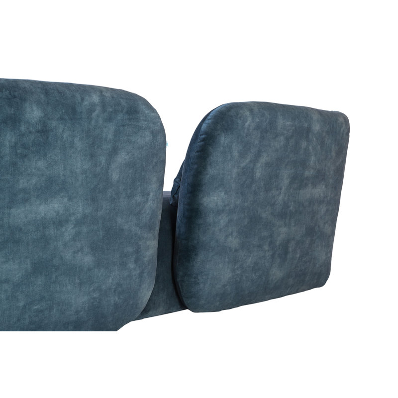Fat-A Velvet Sofa, 28.8" H x 71" W x 32.7" D