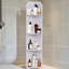 Support de rangement blanc pour armoire de coin