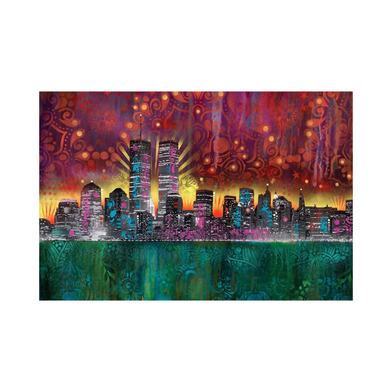 Skyline 1 Piece Wrapped Canvas Wall Art, 101.6 cm H x 66.04 cm W x 1.91 cm D