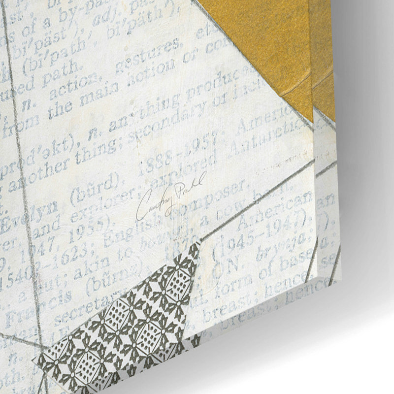 «Map Collage Crop» par Courtney Prahl, H 12 po x l 12 po x P 0,13 po