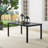 Halles Rectangular Metal Outdoor Dining Table With Umbrella Hole , 60'' in. W 37'' in. D