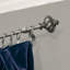 Tringle à rideaux simple réglable en métal LaJuante-21400838-21400839