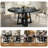 Extendable Dining Table & Chairs Set, Modern Kitchen Table With Seating-323801851-323801850-323801734