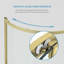 Ensemble de douche de coin rond en or brossé L 33 po x l 33 po x H 76,97 po Breeze-133488979