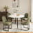 Modern Upholstered Metal Frame Side Dining Chair-1973325522