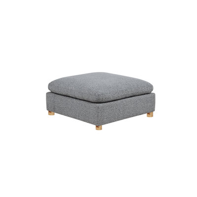 Modular Ottoman In Teddy Boucle Fabric