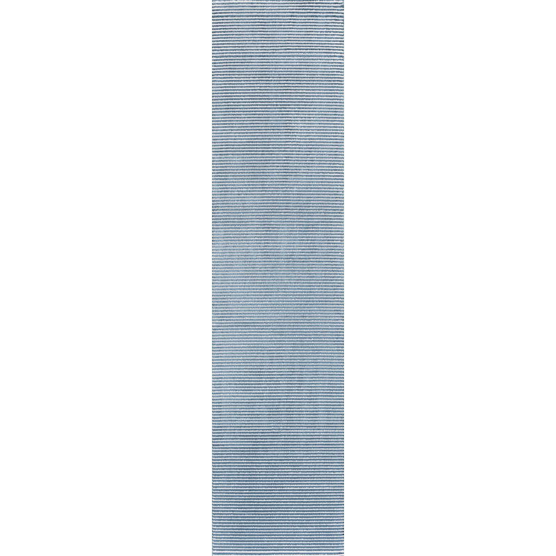 Tapis bleu / blanc Wolcott, Tapis de couloir 2 pi x 8 pi