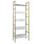 Seacliff 160cm H x 60cm W Metal Etagere Bookcase-1146965967
