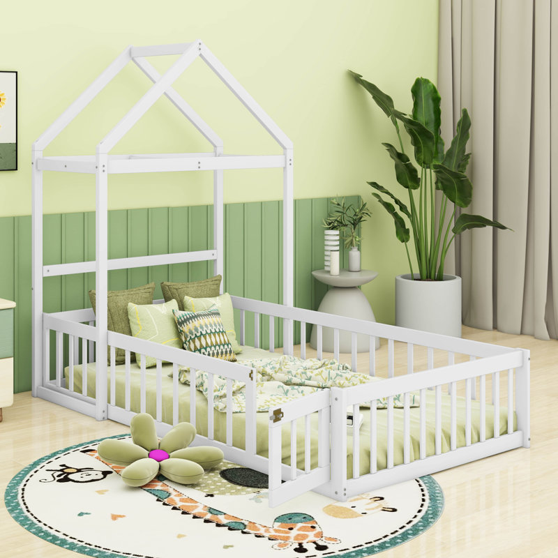 Lit de jeu Adonnis Kids Montessori, Natural, Lit simple