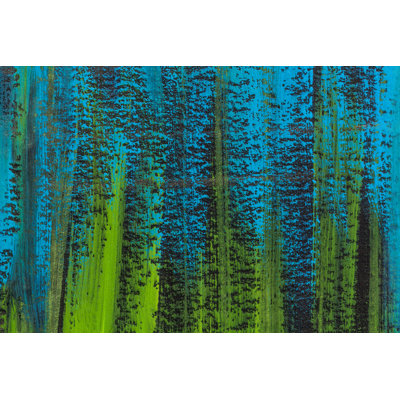 Abstrait bleu et vert Fetzner par Marekuliasz