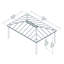 Dallas 4m x 6m Metal Patio Gazebo
